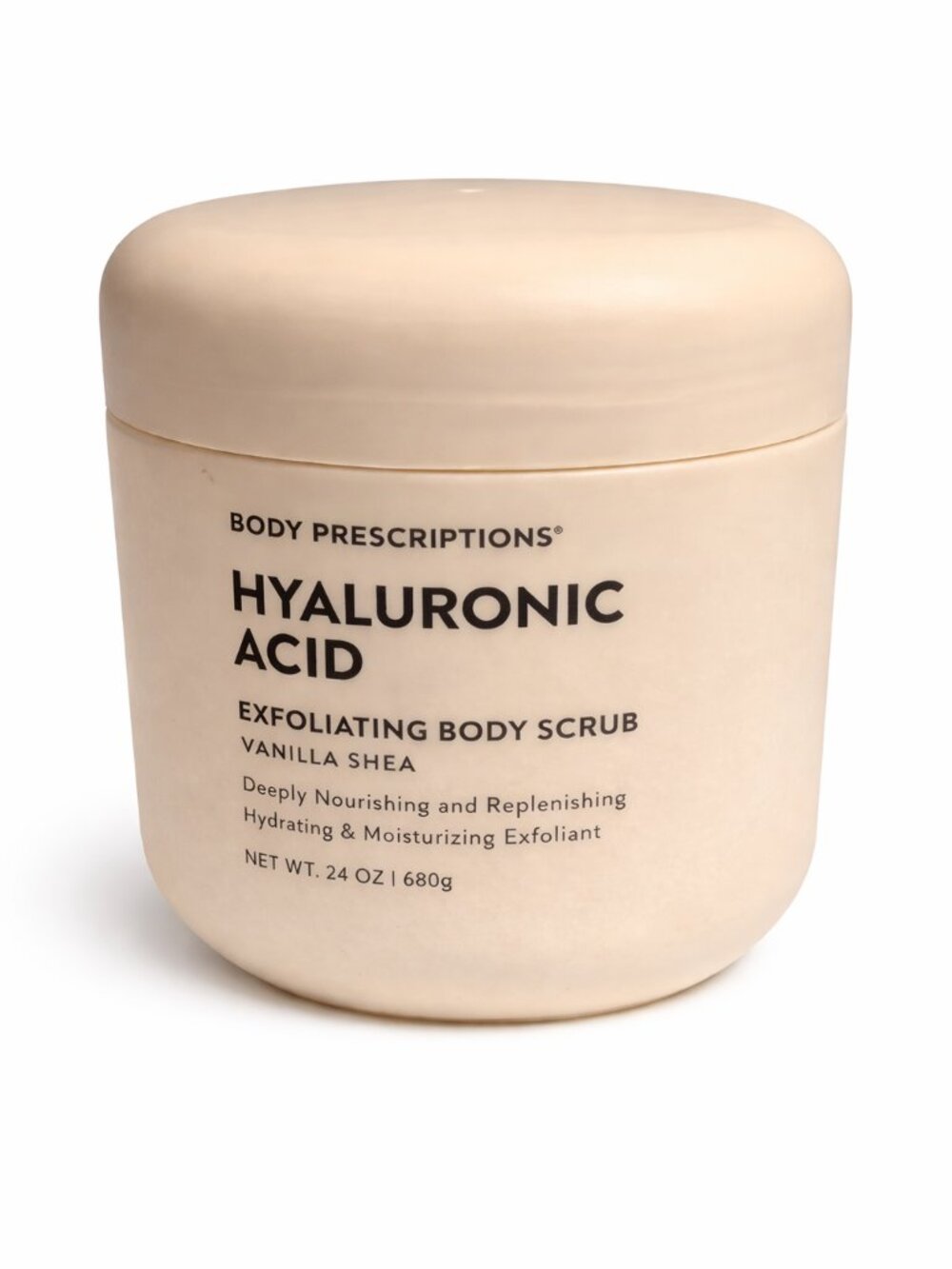 Body Prescriptions Hyaluronic Acid Exfoliating Body Scrub Shea Vanilla 23.6 oz